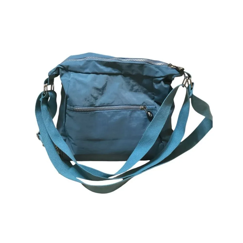 Huaeryouyue Hybrid Crossbody Nylon Travel Bag Teal